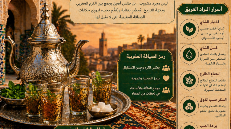الشاي المغربي- رمز الضيافة وأسرار البراد العريق