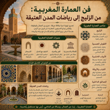 فن العمارة المغربية: من الزليج إلى رياضات المدن العتيقة